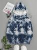 Men's Casual Tie-Dye Hoodie With Kangaroo Pocket, Loose Fit Spring Autumn Hooded Sweatshirt