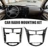 Aftermarket Head Unit Frame 9-Inch Car Radio Fascia Kit for Hyundai Verna 2010-2014/for Accent /i25 , 9 Inch Screen Adapter Two Tone Navigation Panel