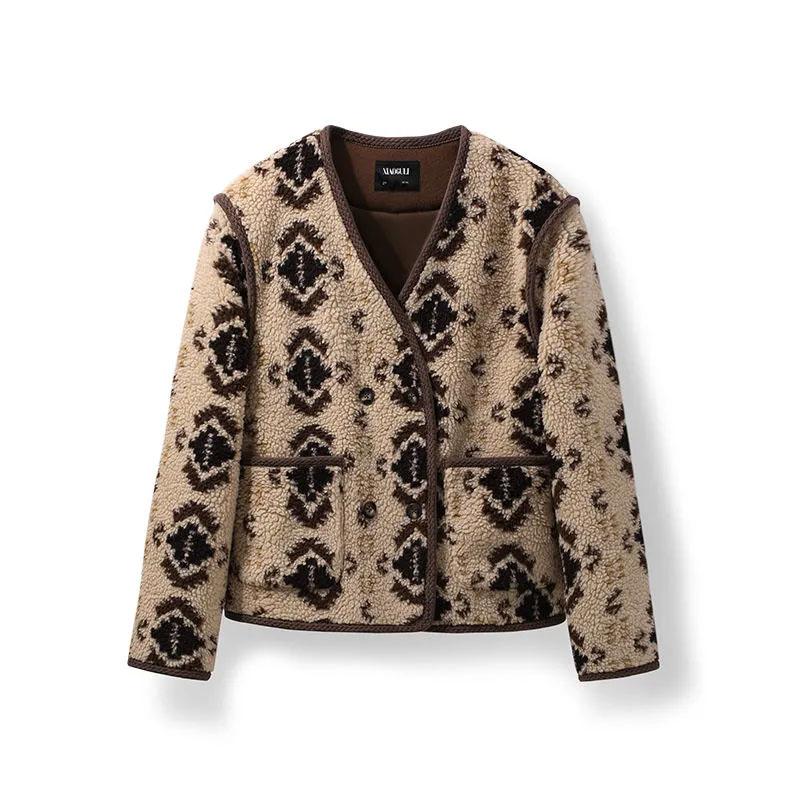 Coat for Women Cotton Autumn Winter Thickened Casual Oversize Windbreaker Jacket