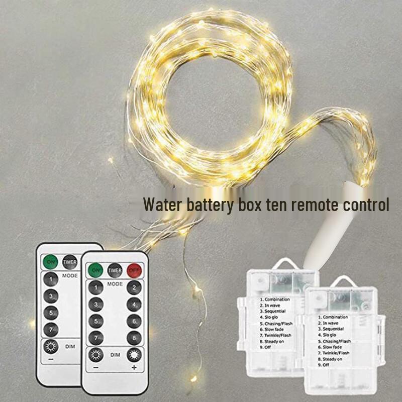 NuFeng Warm White Solar String Lights