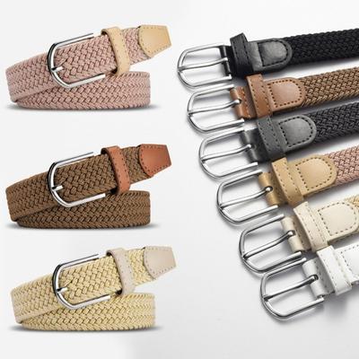 Casual Elastic Belt Versatile Waist Belt Fashion Weave Waistbelt  For Women Man