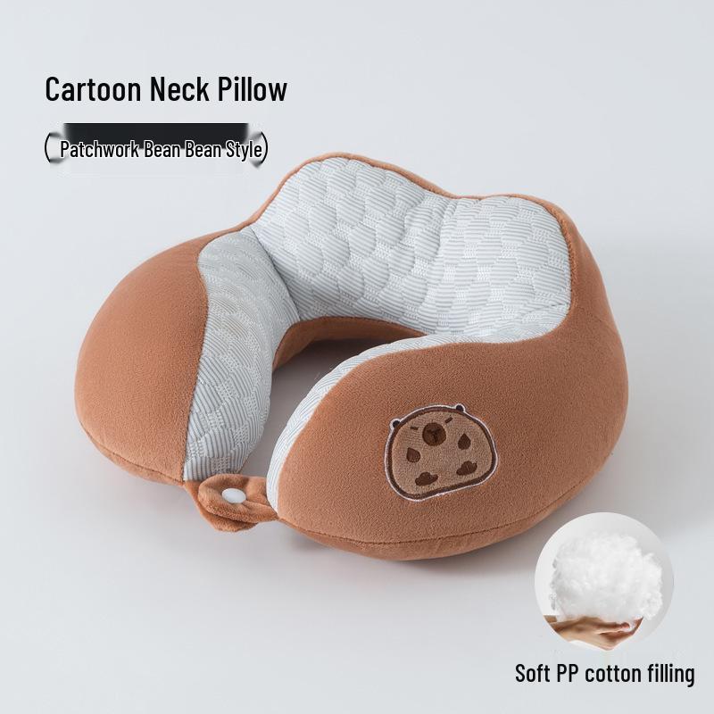 Capybara U-förmiges Nackenkissen: Multifunktionaler Halter für Auto, Büro und Reisen.