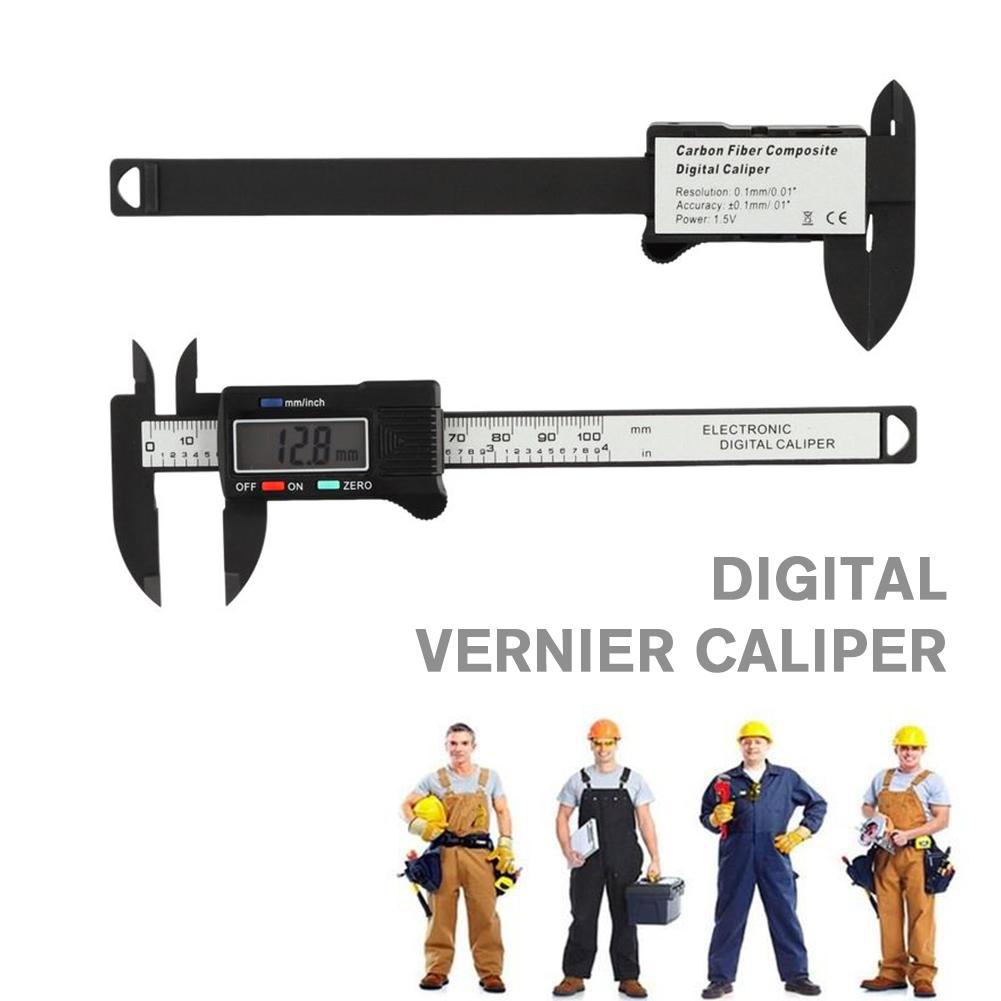 150mm 100mm Electronic Digital Caliper Carbon Fiber Dial Vernier Caliper Gauge Digital Ruler Micrometer Measuring Tool