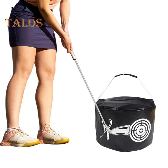 Golf-Schlagtasche, tragbare Power-Schlagtasche, geräuschlos, wasserdicht, Golfschwung-Trainingshilfe für den Aufprallpositionstrainer
