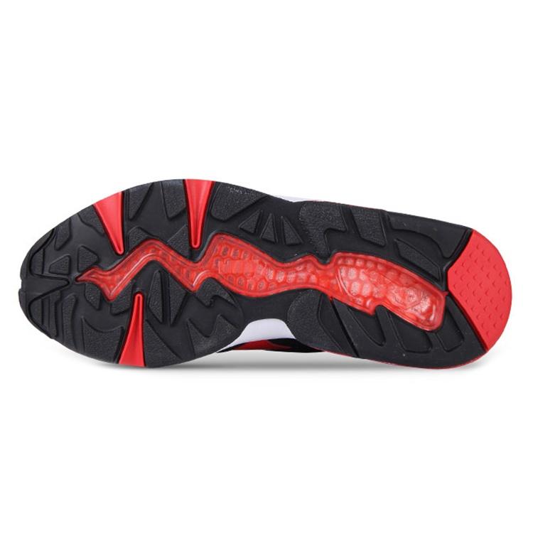 Puma R698 Block Low Top Running Shoes Black/Red Men's 360030-02
