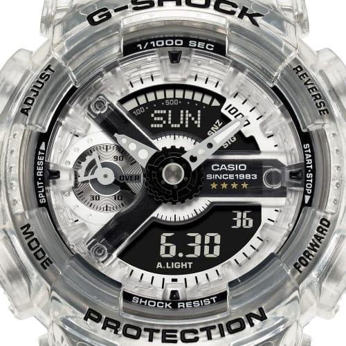 Casio G-Shock GMA-S114RX-7A S Series Mid-Size Watch, 40th Anniversary Clear Remix, Limited Edition, Boys' Size, Overseas Model