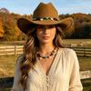 Fedora Hat Western Cowboy Hat Woolen Top Hat Retro Jazz Hat  Street Party