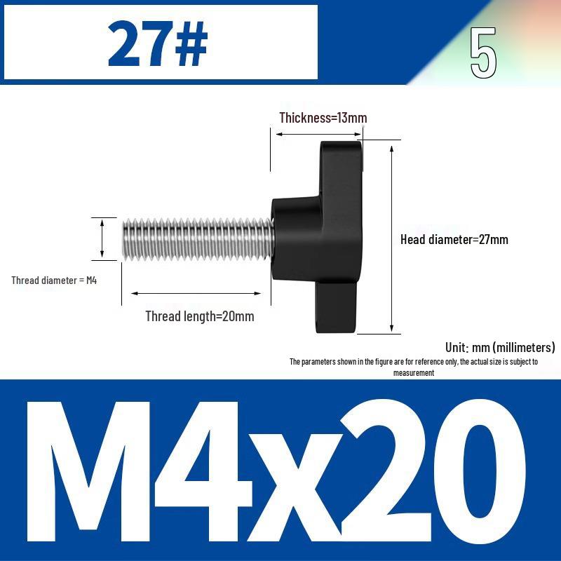 Stainless Steel Z-Type T-Handle Slotted Screw with Plastic Head (M4/M5/M6/M8)