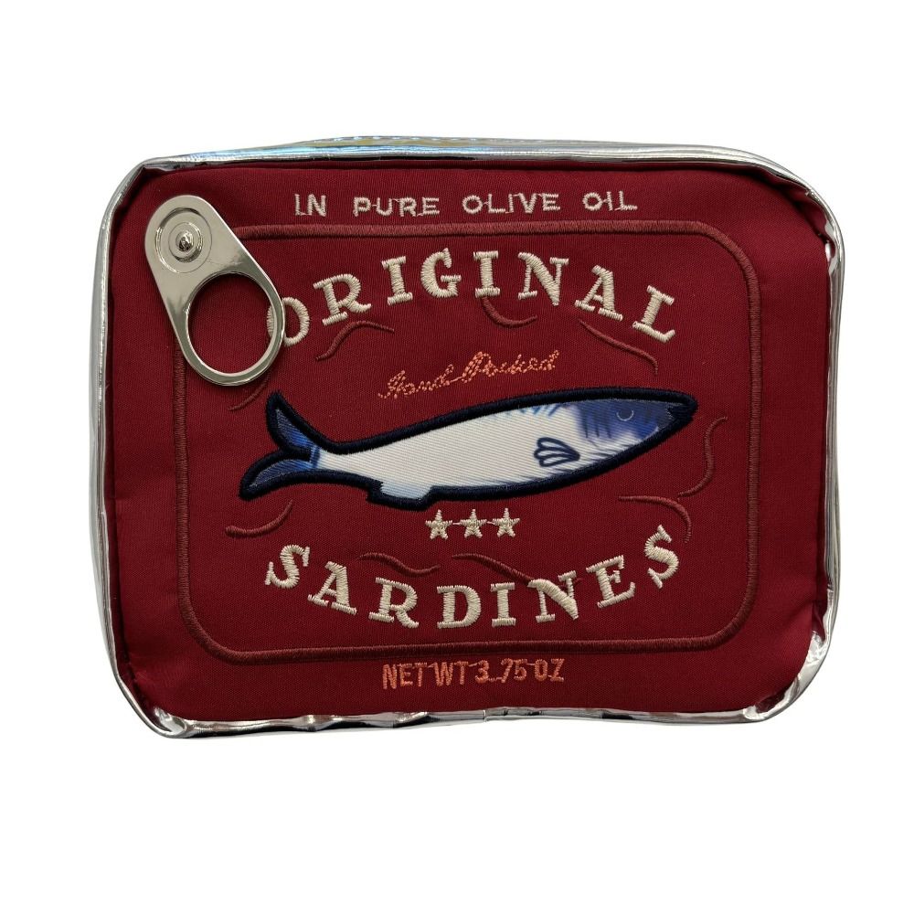 

Модная консервная косметичка, креативная сумка для мытья в ванной, новая дорожная косметичка красный