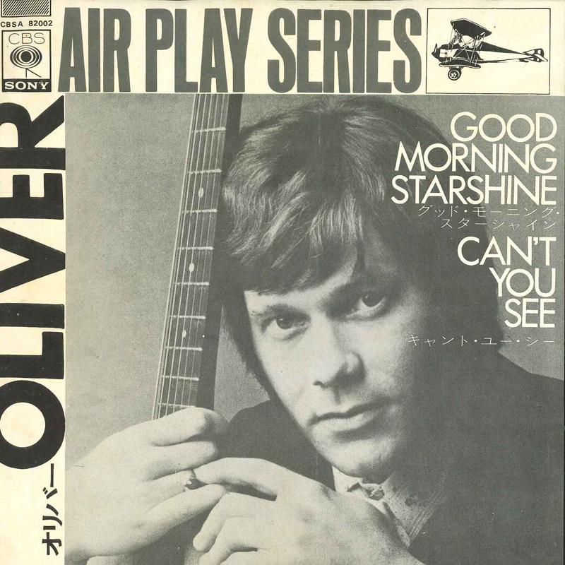 

7inch Record OLIVER - Good Morning Starshine CBSA82002 CBS/Sony 1969 Japan Pop Used