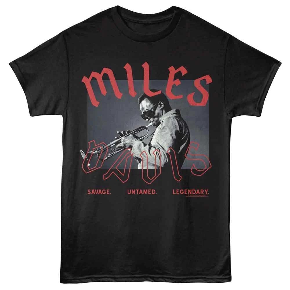 Miles Davis - Untamed Legendary - Black  Short Sleeve Children s T-shirt 150