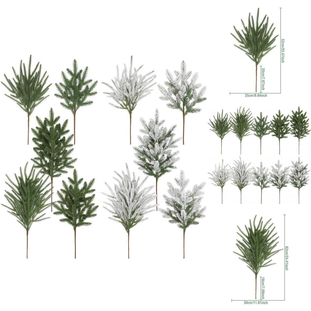 Artificial Pine Needles Decorative Tree Branches For Christmas Home Festivities And Gifts