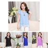 New Fashion Women's Loose Casual Chiffon Summer Short Sleeve T-shirt Blouse Elegant And Breezy