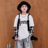 Boys Fashion Fake Two Tops 2025 Spring and Autumn Children's Casual Long-sleeved Hoodie