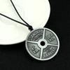 Weight Plate Barbell Dumbbell Pendant Men's Fitness Gym Necklace Weightlifting Bodybuilding Exercise Jewelry Accessories Gift