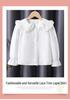 Premium Girls' 100% Cotton Long-Sleeve Shirt - School Style for Spring/Autumn 2026