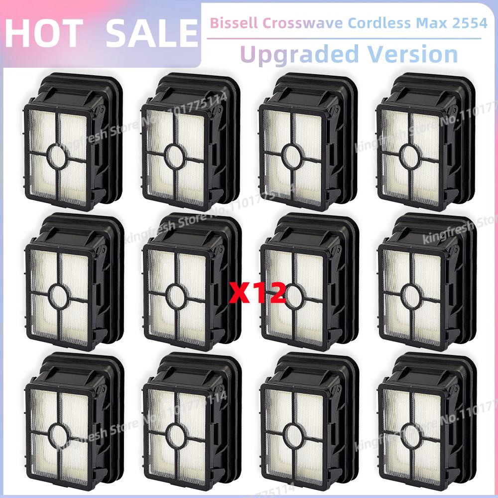 Kompatibel für Bissell Crosswave Cordless Max 2554 2554A 2590 2596 2596B 2596M Walzenbürste Filter