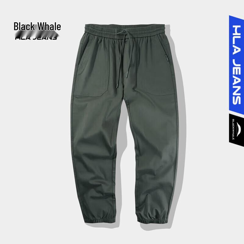 

Мужские повседневные брюки-джоггеры HLA Black Whale на кулиске L