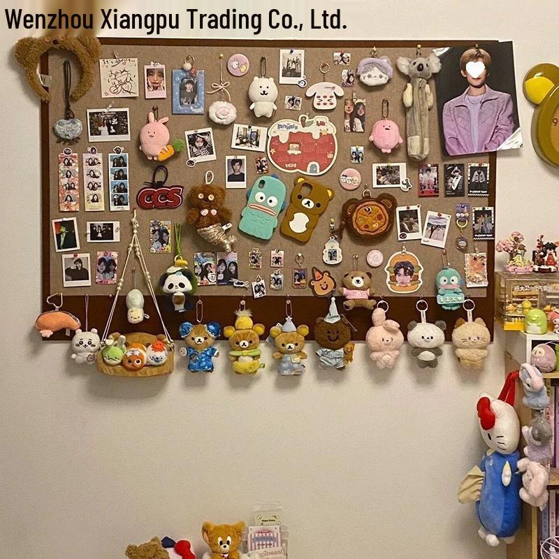 Custom Felt Pinboard Wall Stickers - Self-Adhesive Color Block for Photo Display In Dorm or Study Room