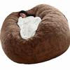 Home Sponge Bed Bean Bag Chair Cover Slipcover Double Bedroom Balcony Large Couch Round Soft Fluffy  Cover No Fillings