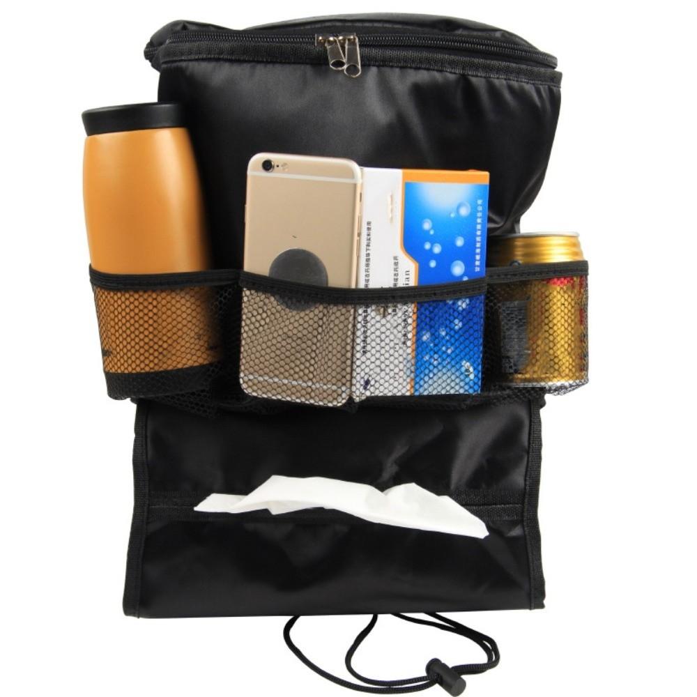 Multi-Pocket Car Seat Back Organizer Multi-functional Cooler Storage Bag  Car Interior Accessories