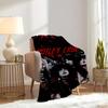 1pc Clowne,Makeup,Music Printed Flannel Blanket, Super Soft Plush Bed Cover, Four Seasons Quilt for Sofa, Bed, Office,45