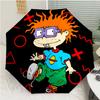 Rugrats Print Automatic Umbrella, 8 Rib Iron Frame, Plastic Handle, Suitable for Outdoor Travel &Daily , Ideal Gift