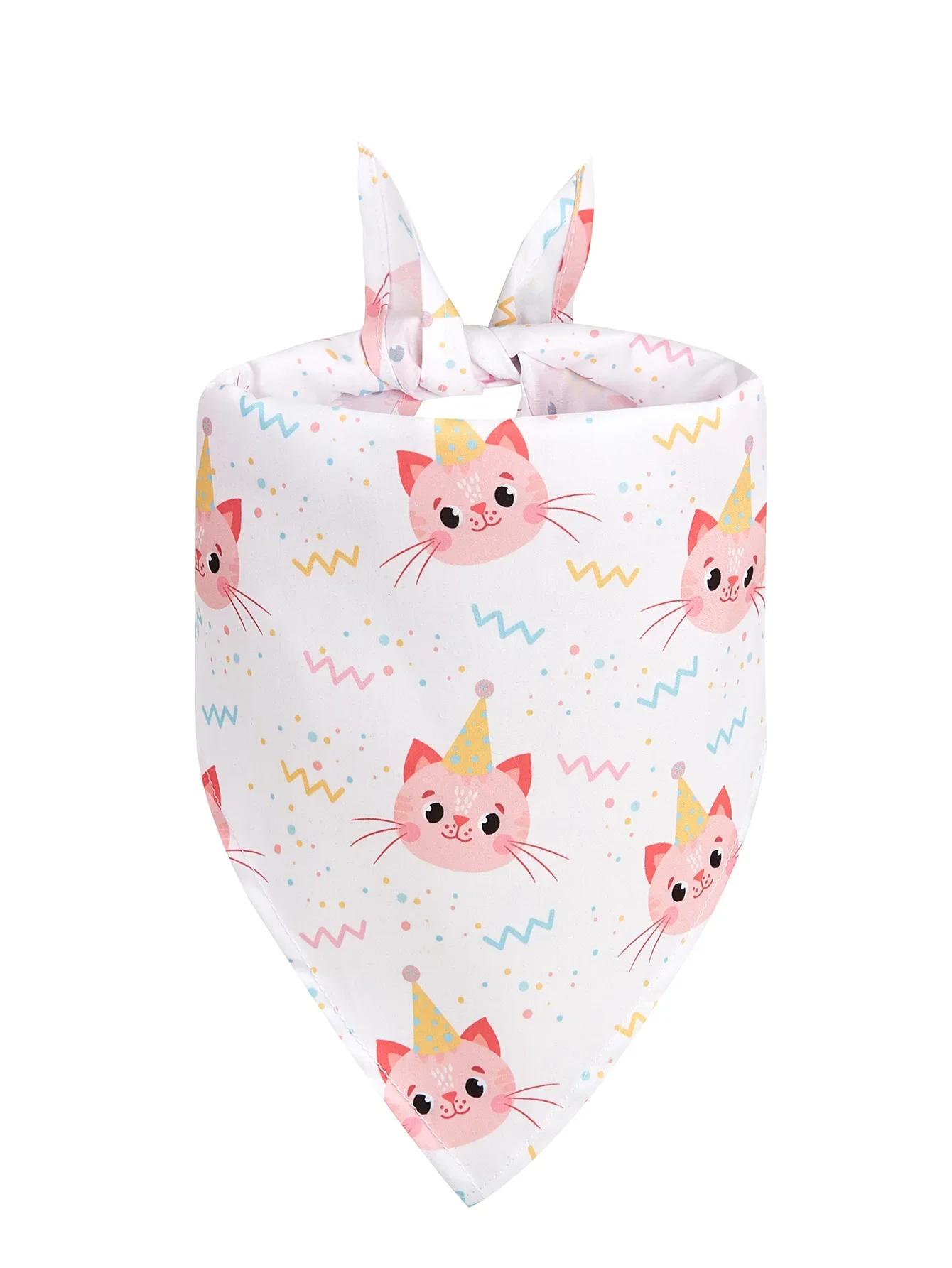 Birthday Day Dog Bandana Christmas Dog Triangle Scarfs Bibs Dog Beach Bandanas for Small Medium Dog Accessoires