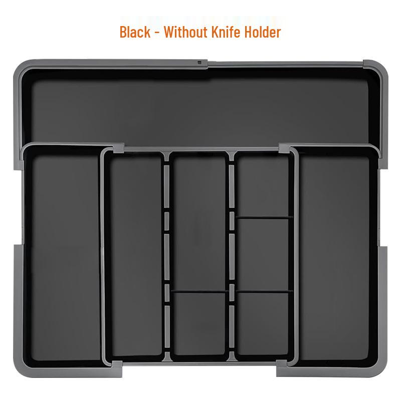 Retractable Kitchen Desktop Drawer for Organizing Cutlery and Utensils