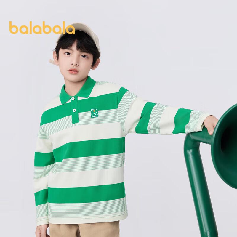 Balabala Boys  Casual Polo Long Sleeve T-Shirt 90