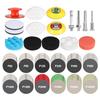 Kit de Lixa para Furadeira com 136 Peças, Disco de Lixa de 3 Polegadas para Uso Úmido e Seco, Kit de Restauração de Faróis com Almofadas de Polimento de Velcro para Polimento de Carro, Metal, Vidro