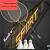 Langlebiges Nylon-Legierungs-Badminton-Schläger-Doppelset für Herren, Studenten, Offensive, Robust, Anfängerfreundlich, Sport Fitn Fans Zubehör
