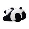 Cartoon Panda Back Throw Pillow Blanket Plush Toy Black And White Panda Doll Home Sofa Pillow Doll