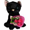 Plush Warm and Fluffy Black Kuroneko Perfect As a Gift or 761614 Q-FLA Toy, Kitten, Cat, Animal, Celebration,