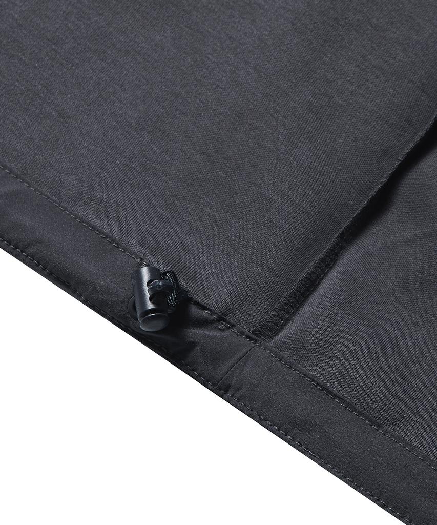 MUSINSA STANDARD Relaxed Fit Crew Neck String T-Shirt [Dark Gray]
