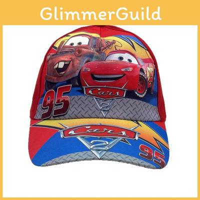 Cartoon-Autos-Muster Kinder Baseballkappe Sommer Sonnenschutz Atmungsaktiver Sonnenhut Für Kinder