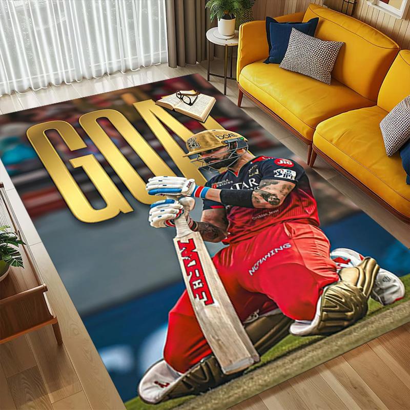 Cricket Legend Living Room Nonslip Area Rug Soft Carpet For Bedroom Game Playroom Sofa Office Home Decor Doormat Christmas Gift C10248