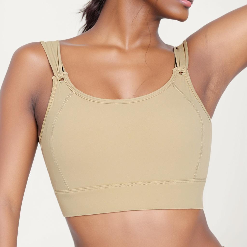 

High-Impact Anti-Sag Sports Bra for Women – Shockproof, Plus Size, Beautiful Back, One-Piece Cup Design. XL