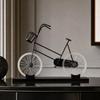 Crystal and Metal Cycle Ornament Elegant Model with Display Base