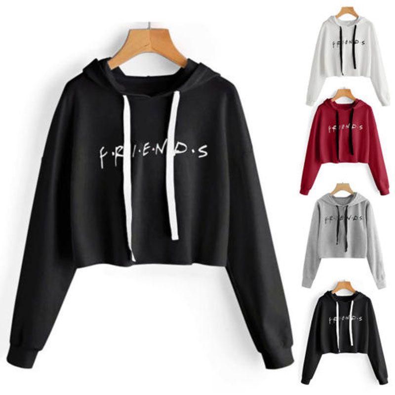 Print Womens Friends Hoodie Hoody Sweatshirt Ladies Pullover Sweater Jumper Hot