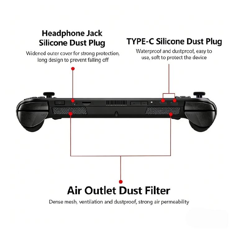 Dust Proof Plug for Rog X Gaming Devices PVC Construction Superior Protections User Friendly Setups