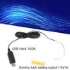 LR03 Battery Eliminators Cable, USB 5V to 1.5V LR03 Power Converters with Cable for Electronics LED Light Remote Controls
