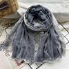 New Cotton-blend Scarf for Summer Scarf Jacquard Lace Short Beard Long Scarf Sun Shawl