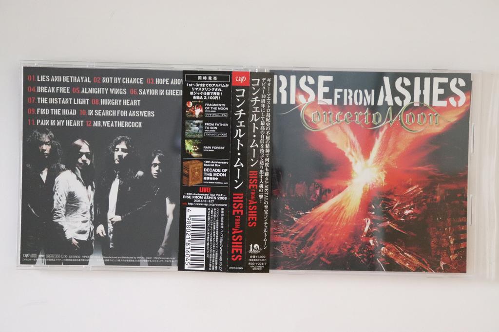 CD CONCERTO MOON - Rise From Ashes VPCC81604 VAP 2008 Japan Obi Metal Used
