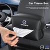 Car Tissue Storage Bag Sun Visor Seat Back Paper Towel Organizer For Volvo Rdesign XC60 V90 V60 XC40 XC90 V40 EC40 EX40 S60 S90