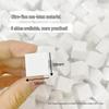 1.8cm White Tofu Nail Art Sponge: Handmade Gradient Blending Puff