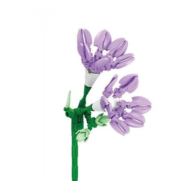 Modello Fiore Bouquet Eterno Blocchi da Costruzione Pianta Decorativa Creativa per Scrivania Casa Assemblare Mattoncini Giocattolo Educativo Regali per Bambine Bambini