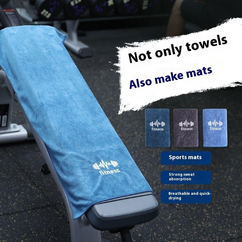 1 Stück Graues Unisex-Handtuch für das Fitnessstudio mit hoher Saugfähigkeit und schneller Trocknung | Schweißaktivierbare Sportmatte für Basketball, Laufen & Fitness-Workouts