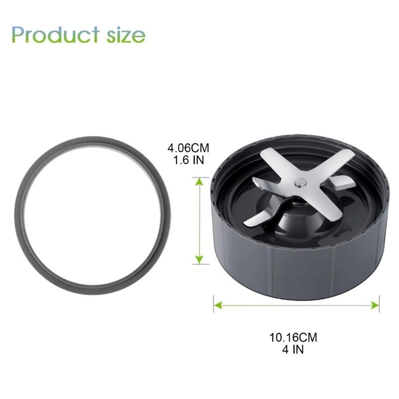 Cuchilla Extractora Cruzada para Licuadora con Anillos de Sellado de Goma Anillo de Sellado para Extractor de Jugos