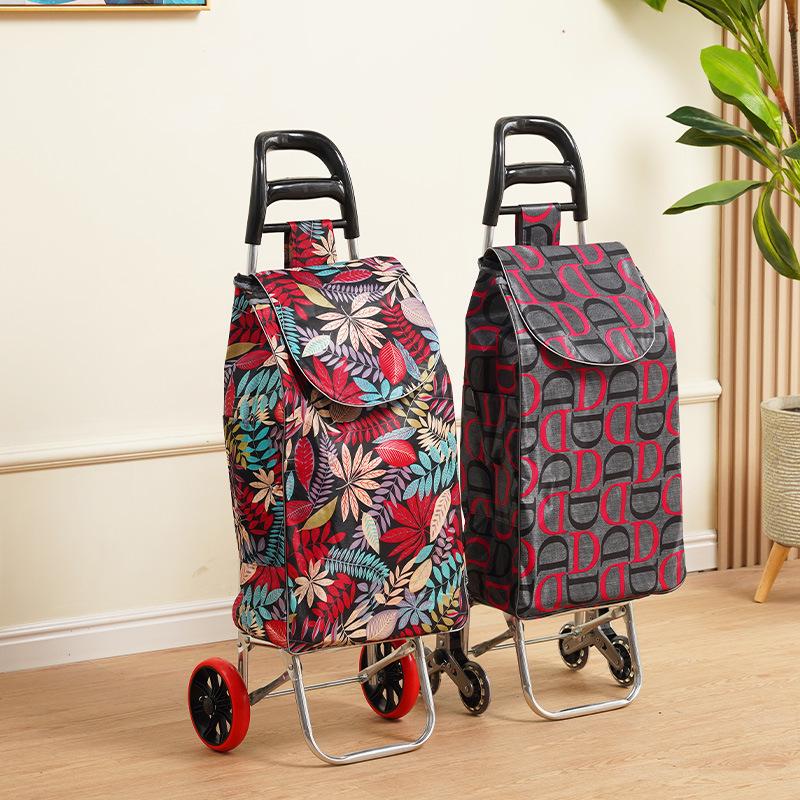 Folding Stair-Climbing Cart for Groceries and Seniors